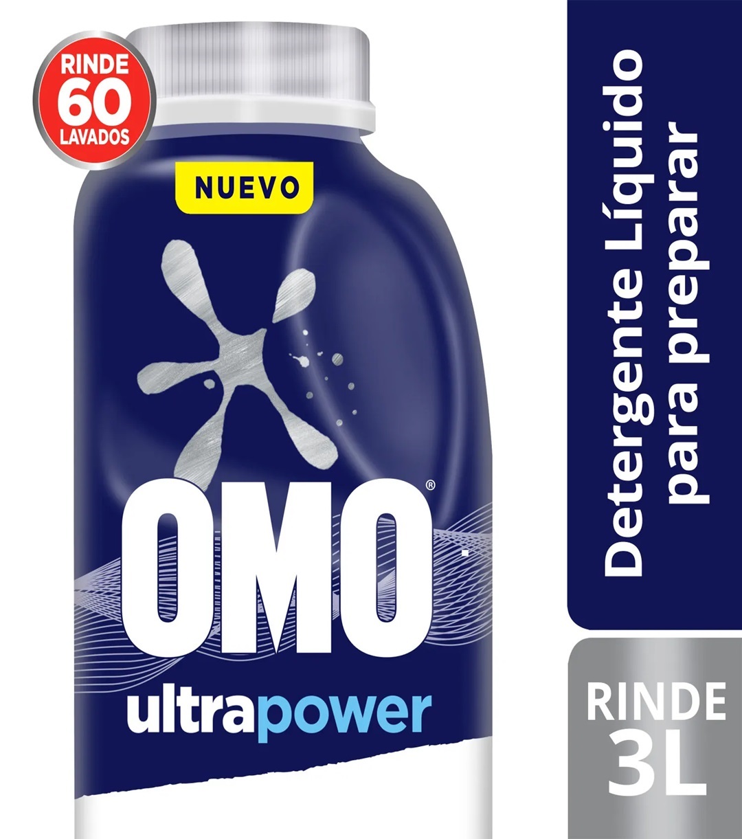 Detergente Líquido Omo Ultra Power Para Diluir 500 ml