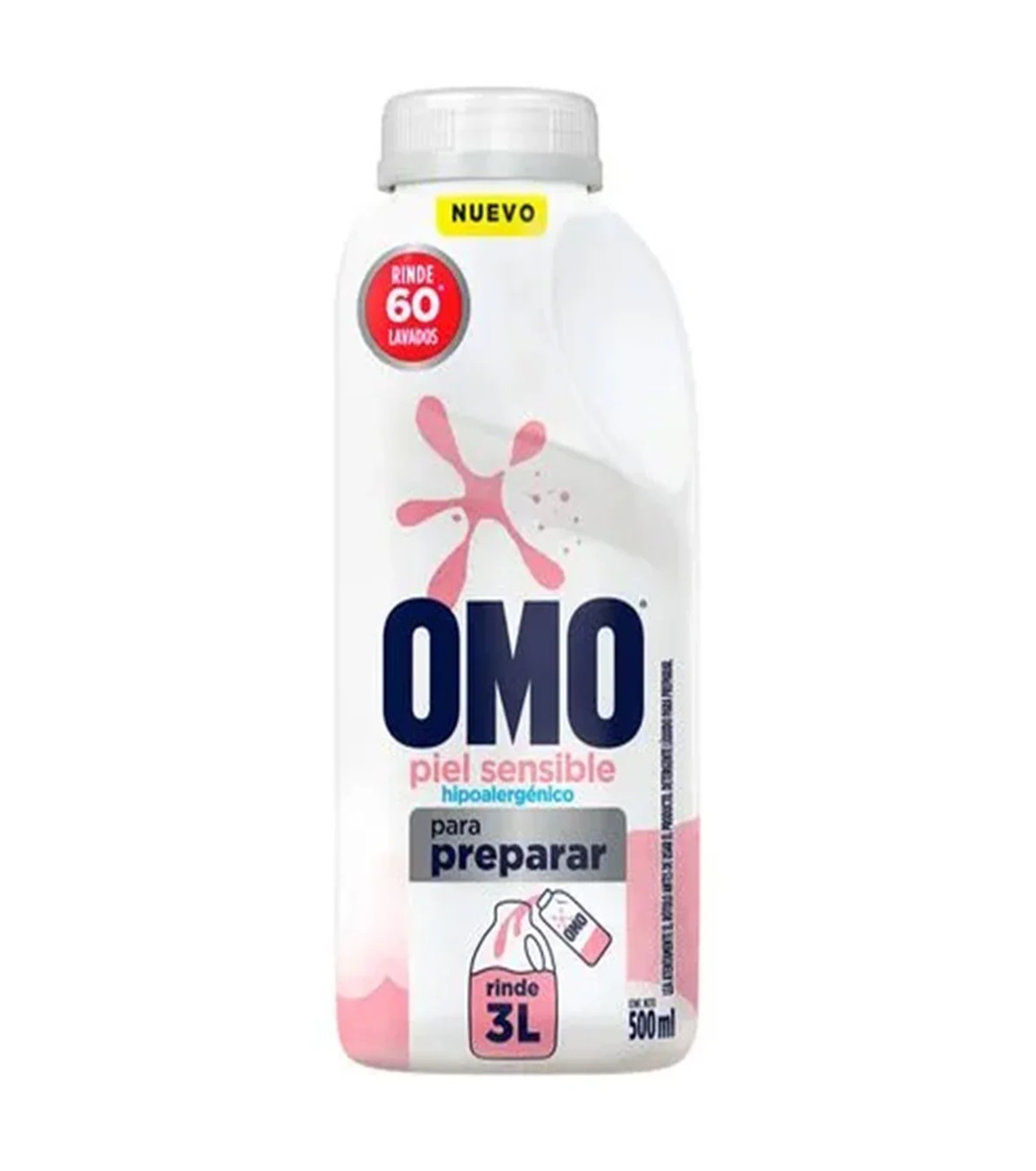 Detergente liquido Omo Hipoalergénico para diluir 500ml