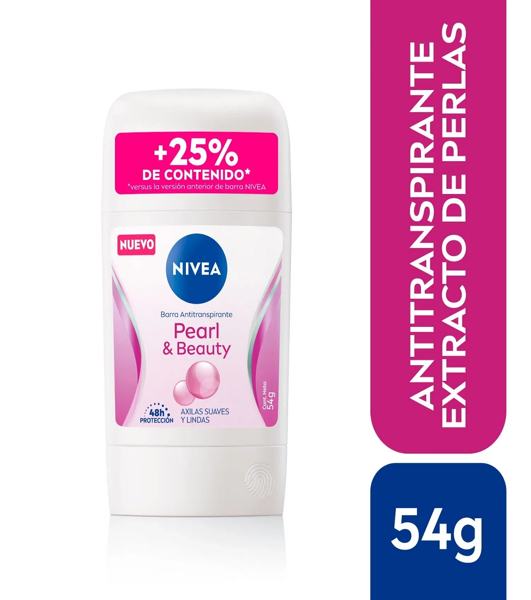 Desodorante barra Nivea Pearl & Beauty 54grs