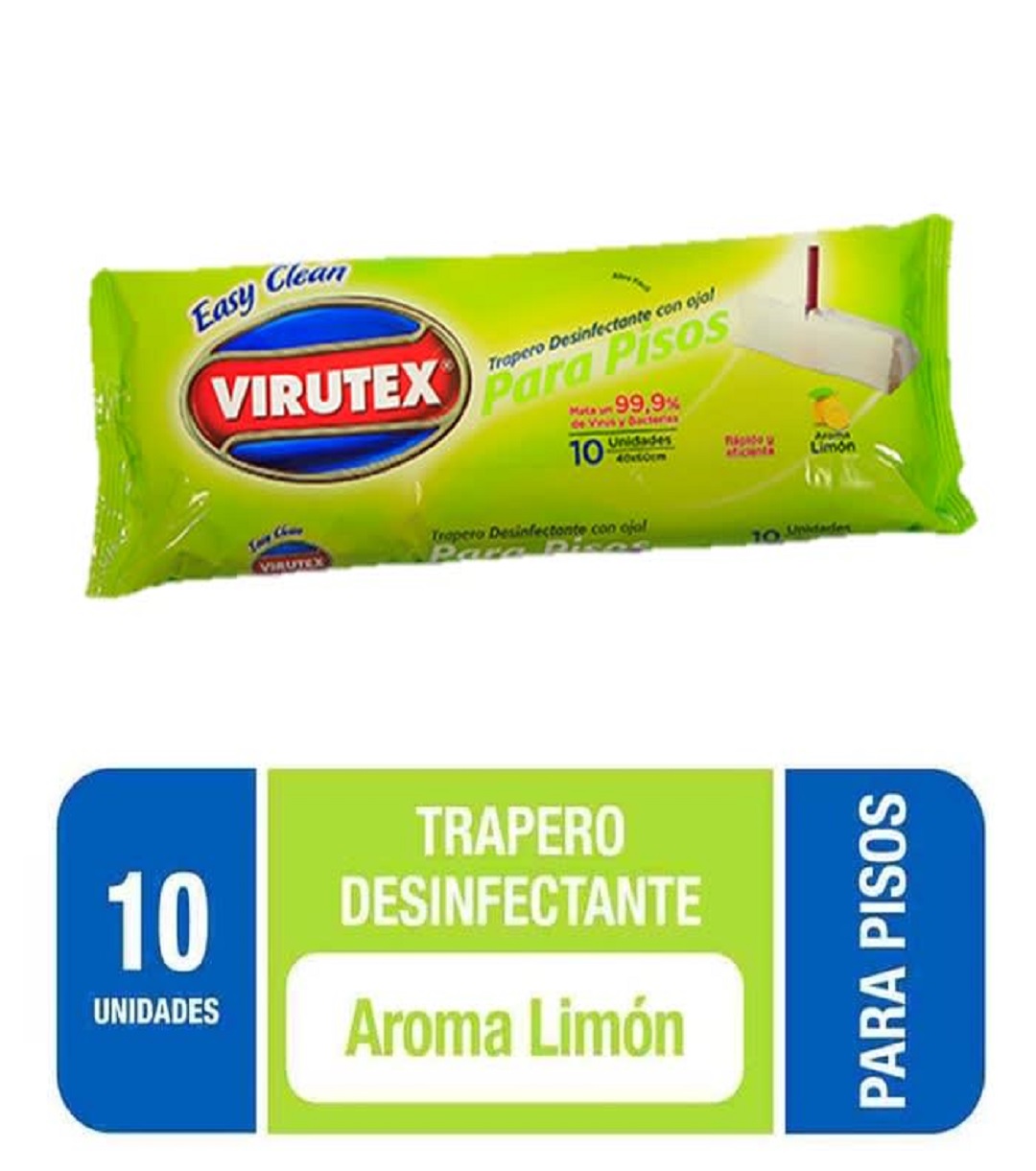 Trapero Humedo con Ojal Virutex Desinfectante Limon8