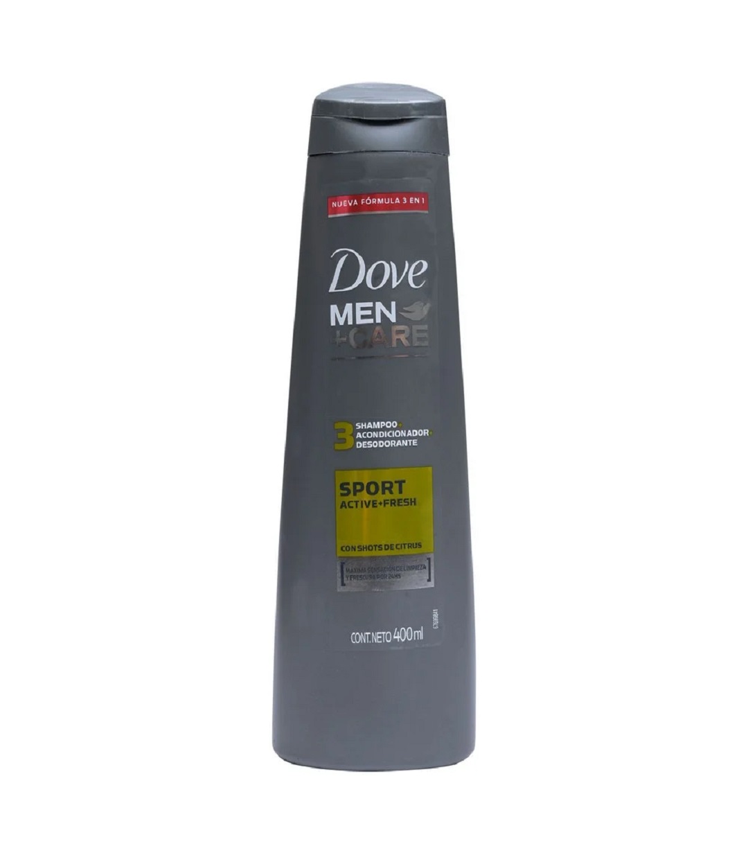 Shampoo Dove Men Sport-Active-Fresh 3en1 400ml