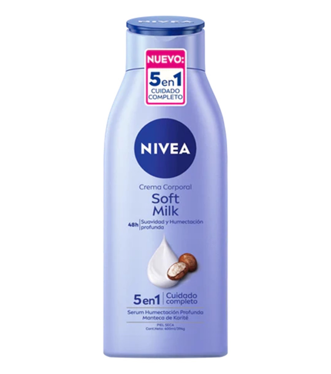 Crema Corporal Nivea Soft Milk 400ml