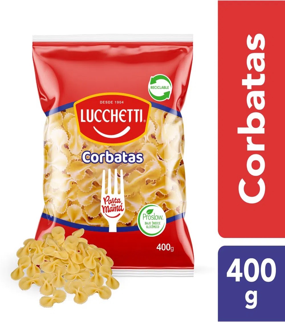 Pasta corbatas Lucchetti 400 grs