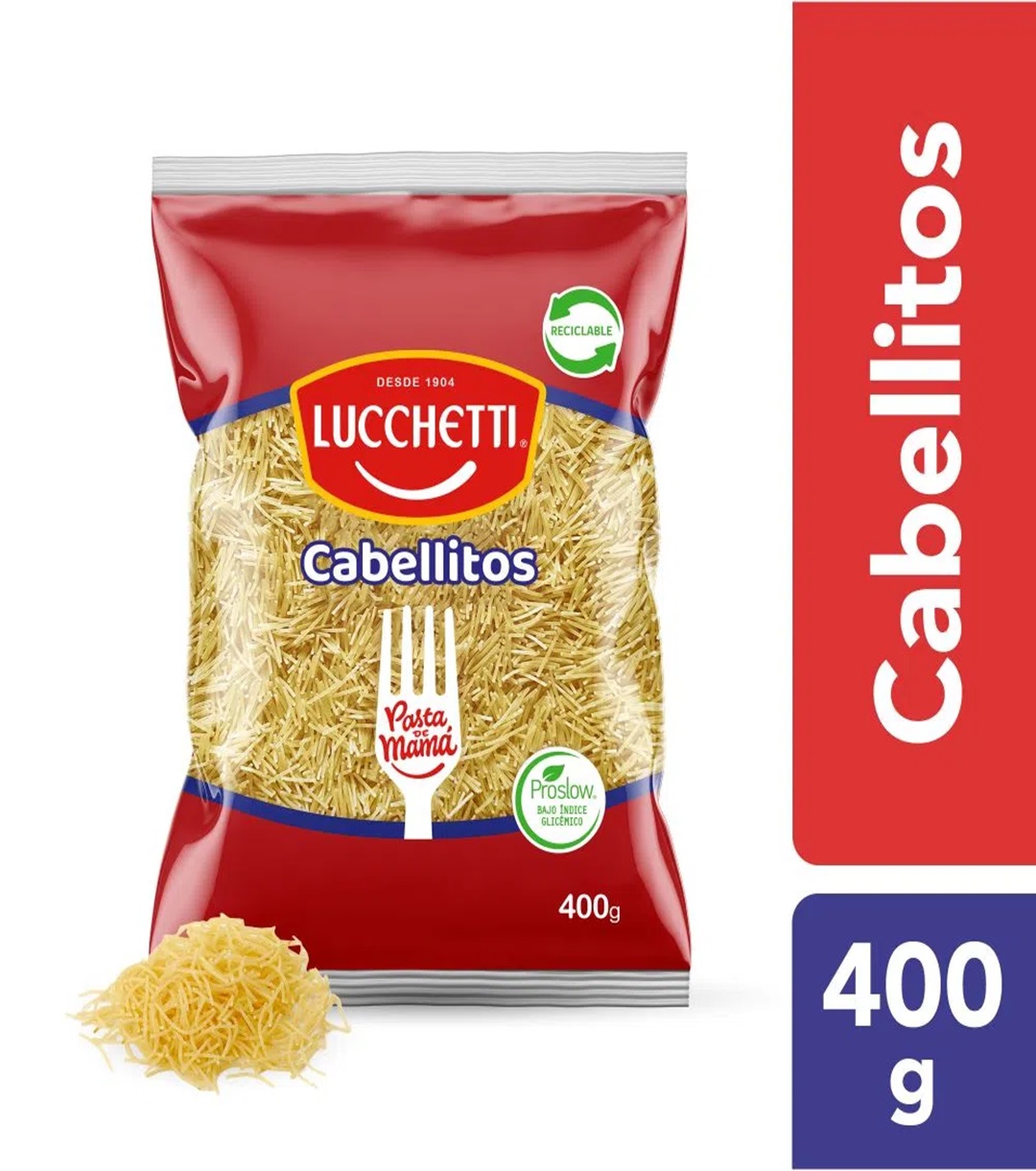 Pasta Cabellos de ángel Lucchetti 400 grs