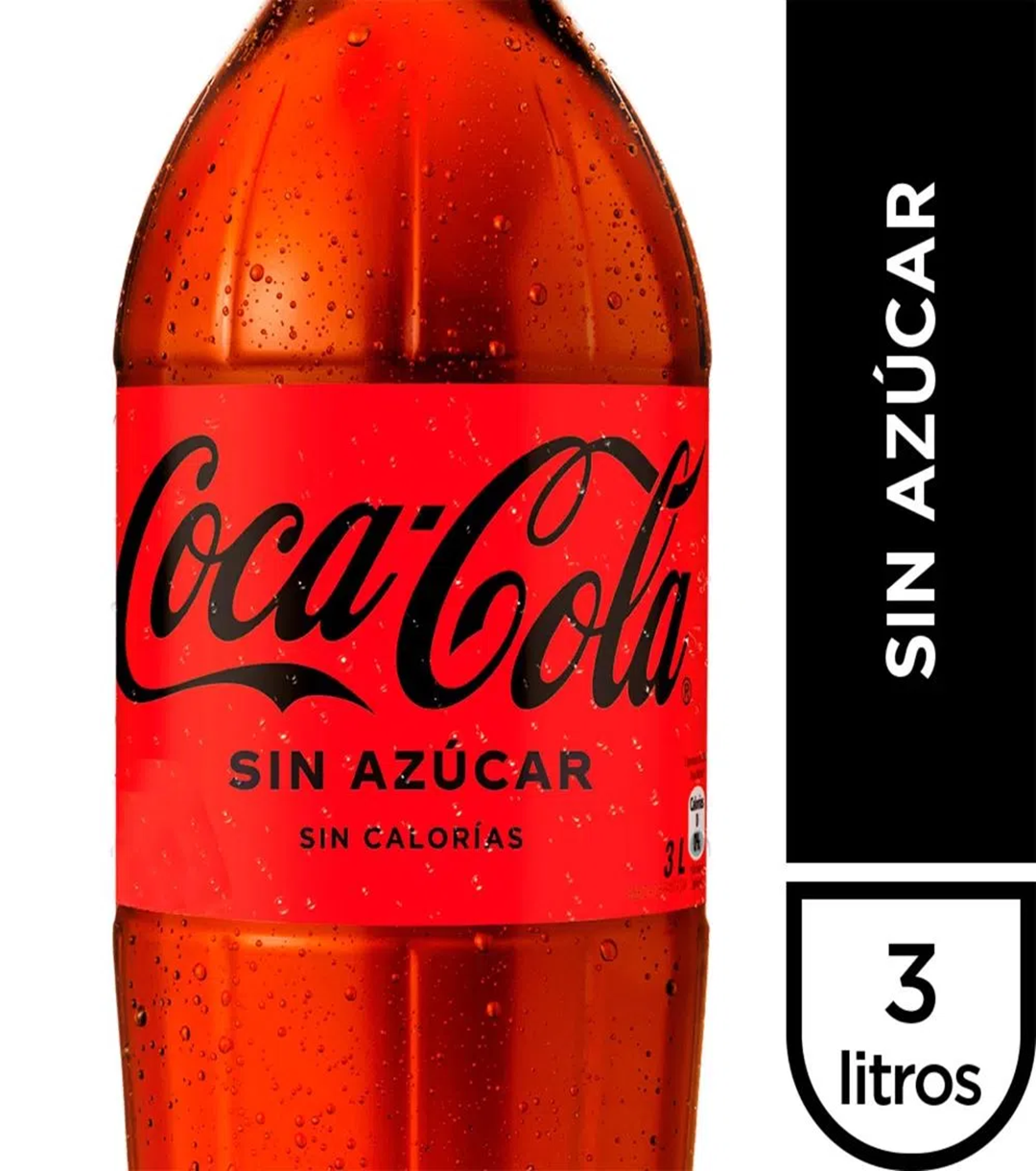 Bebida Coca Cola Zero Original desechable 3 L