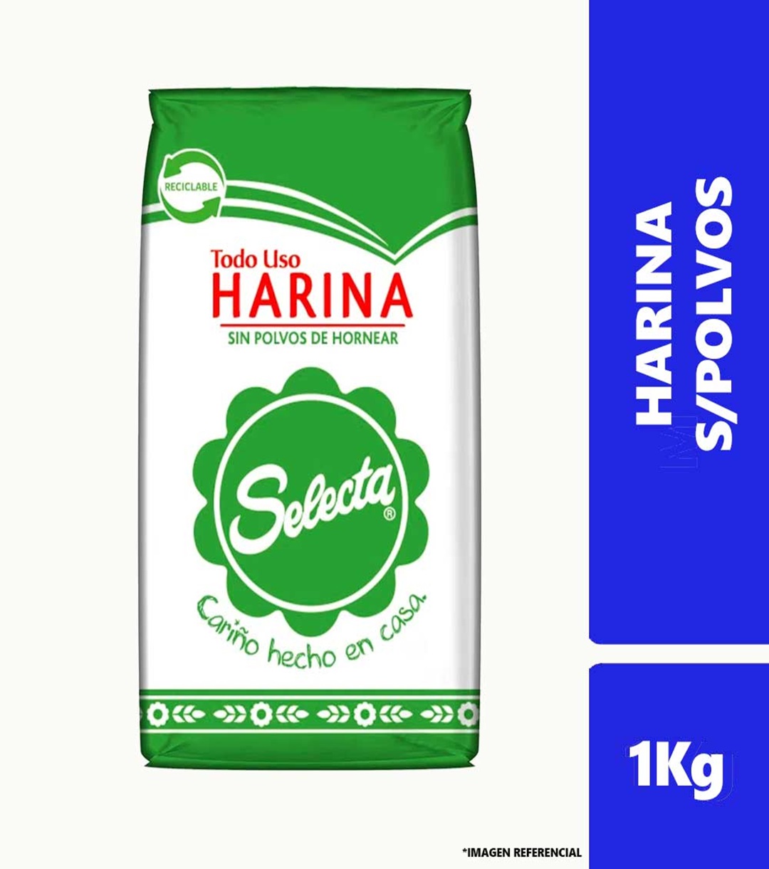Harina Sin Polvo Selecta Paq 1kg