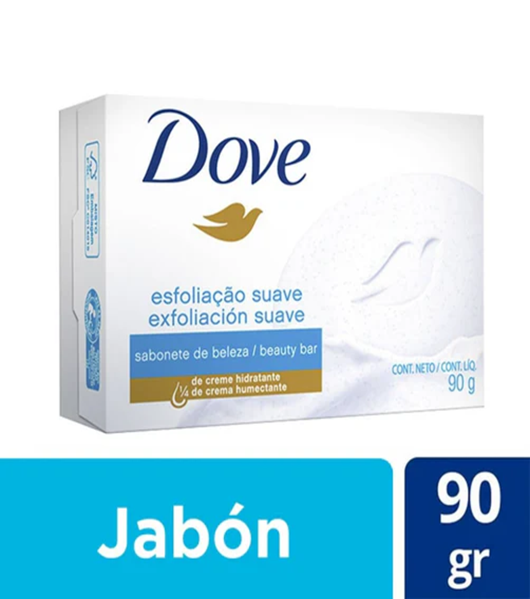 Jabón barra Dove Exfoliación Suave 90gr