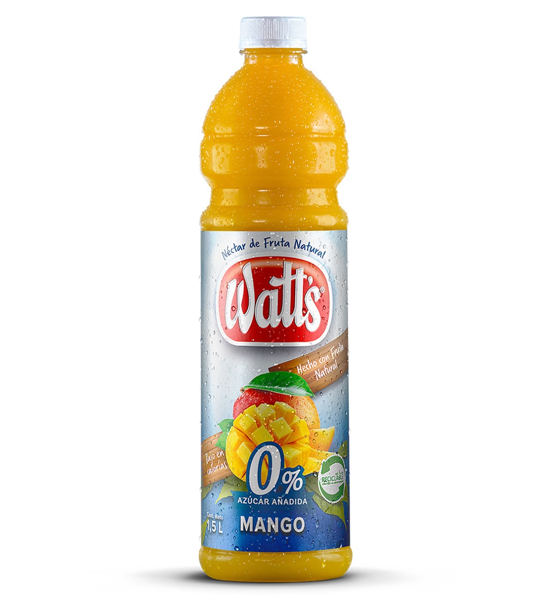 Néctar Watts Mango 0% Azúcar Pet 1,5Lt