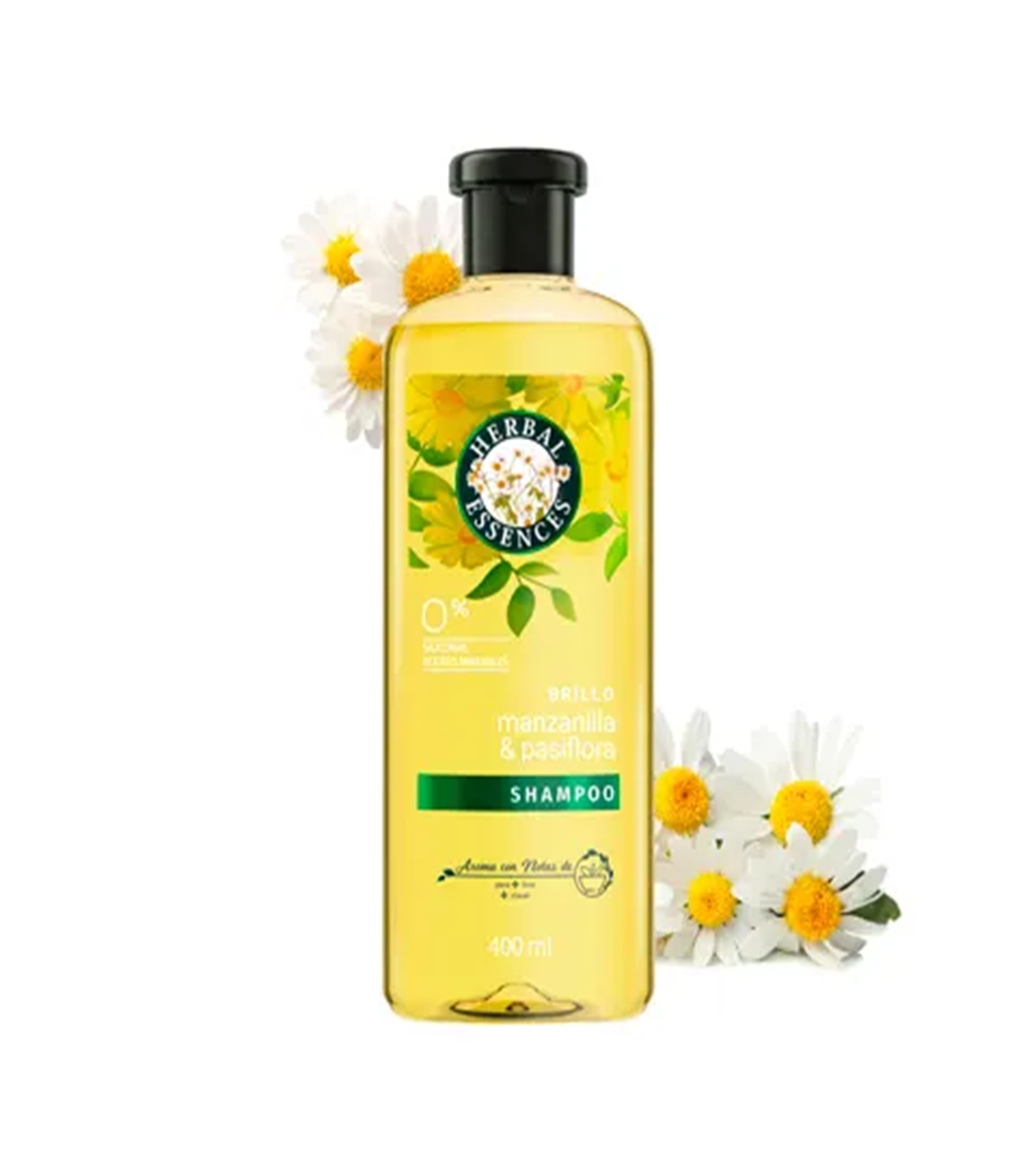 Shampoo Herbal Essences Brillo Manzanilla y Pasiflora 400ml
